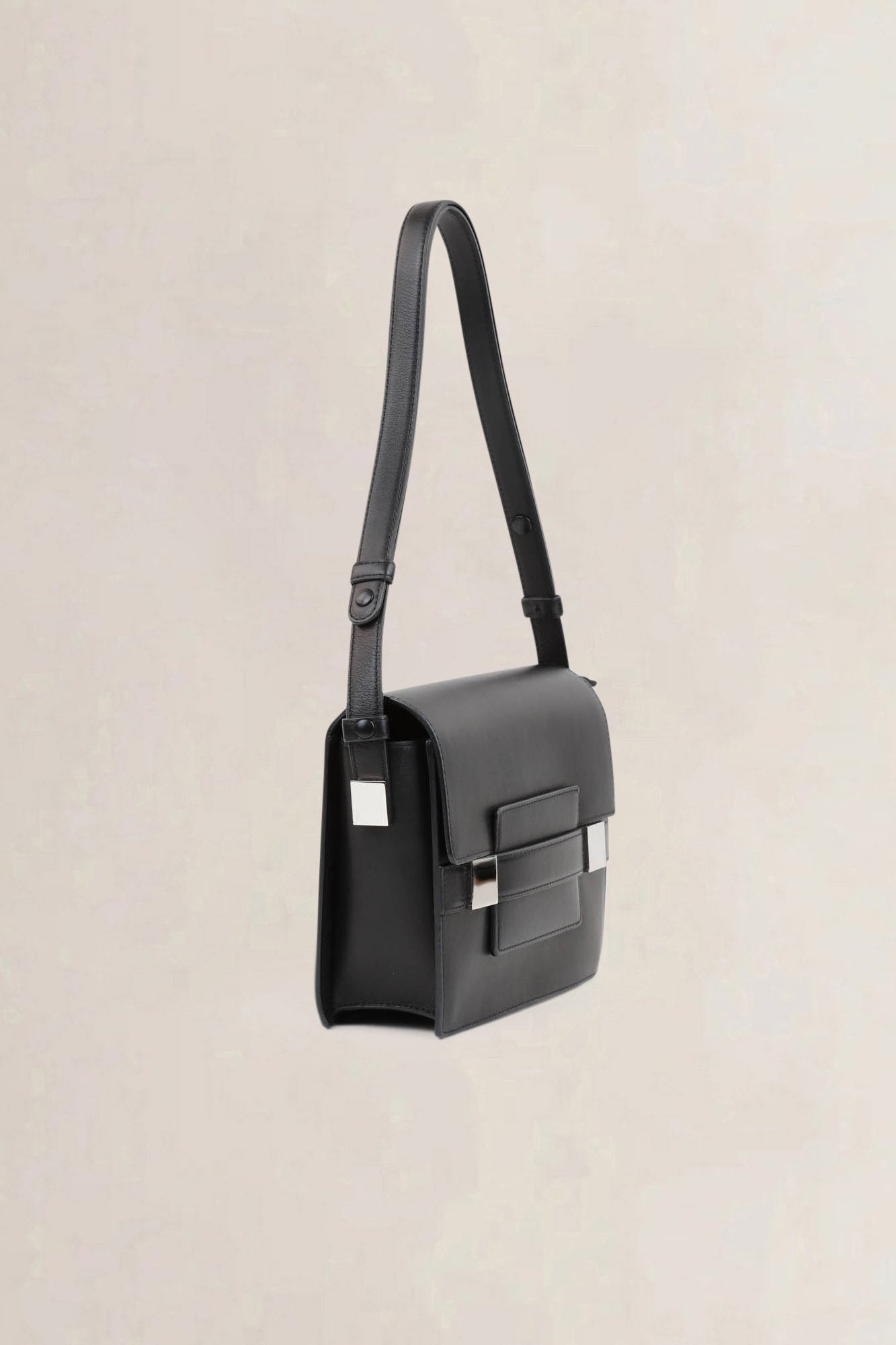 Delvaux Black Madame PM Polo Crossbody Bag