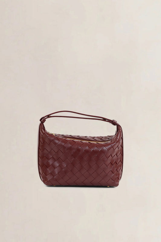 Bottega Veneta Burgundy Wallace Top handle Bag