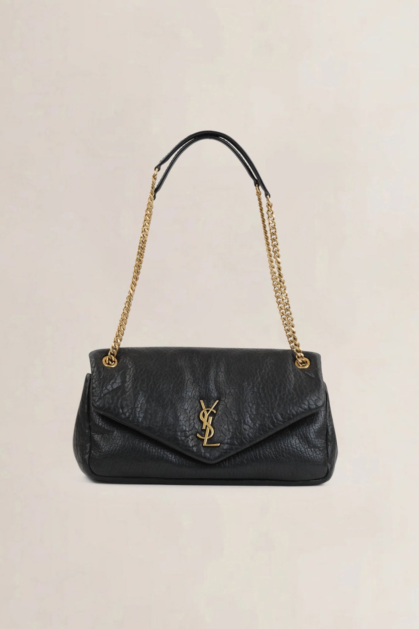 YSL Black Calypso Shoulder Bag