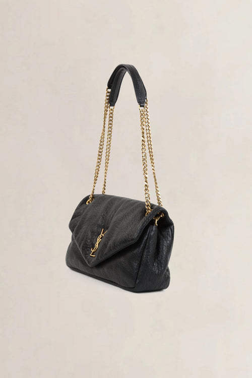 YSL Black Calypso Shoulder Bag