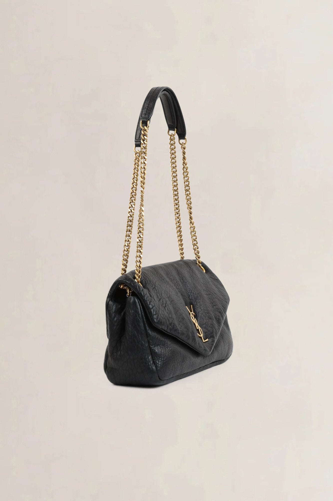 YSL Black Calypso Shoulder Bag