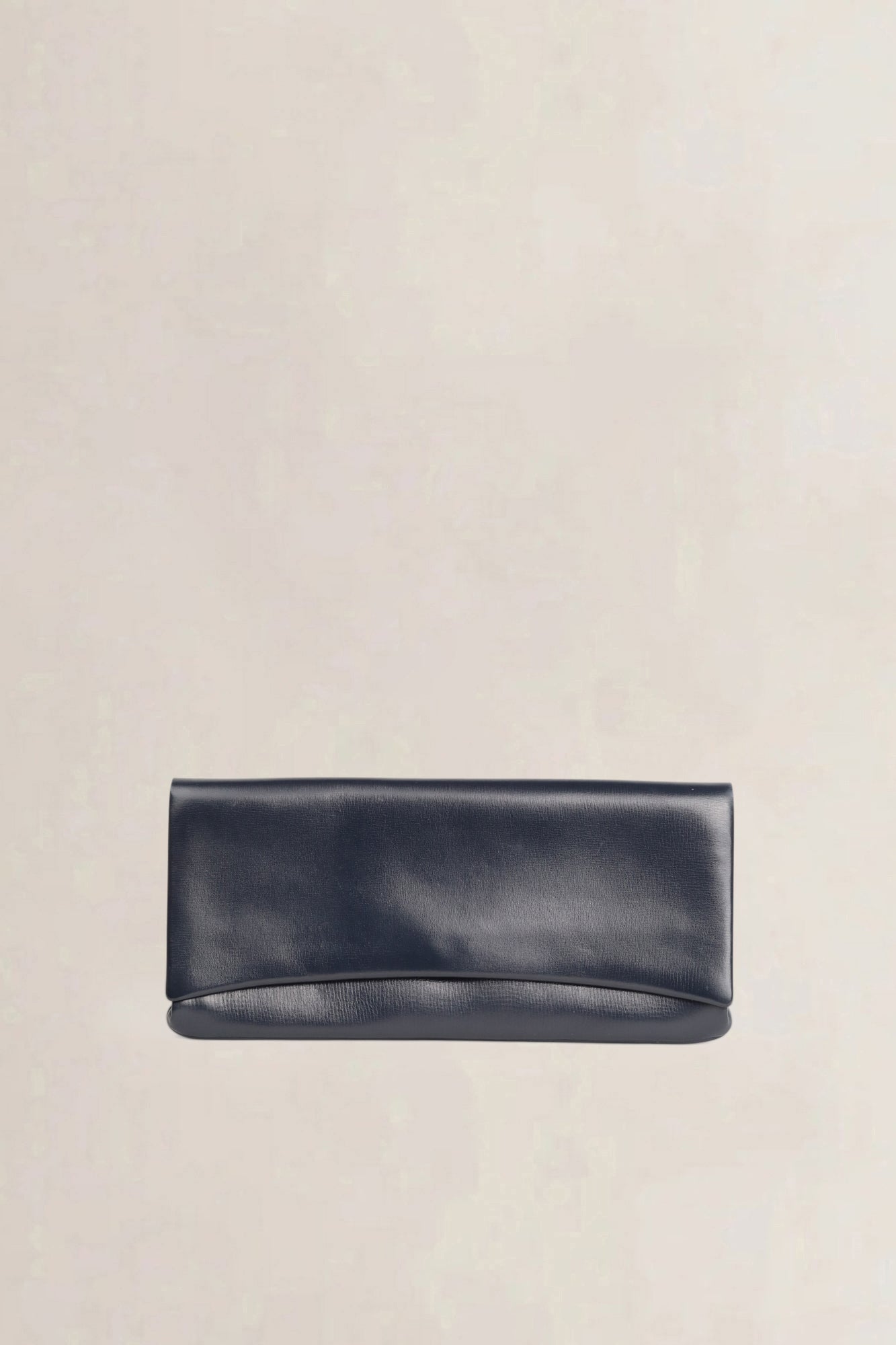 Delvaux Blue Leather Clutch