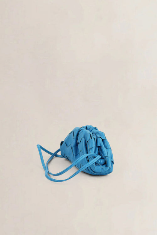 Bottega Veneta Blue Intrecciato The Extra Mini Pouch