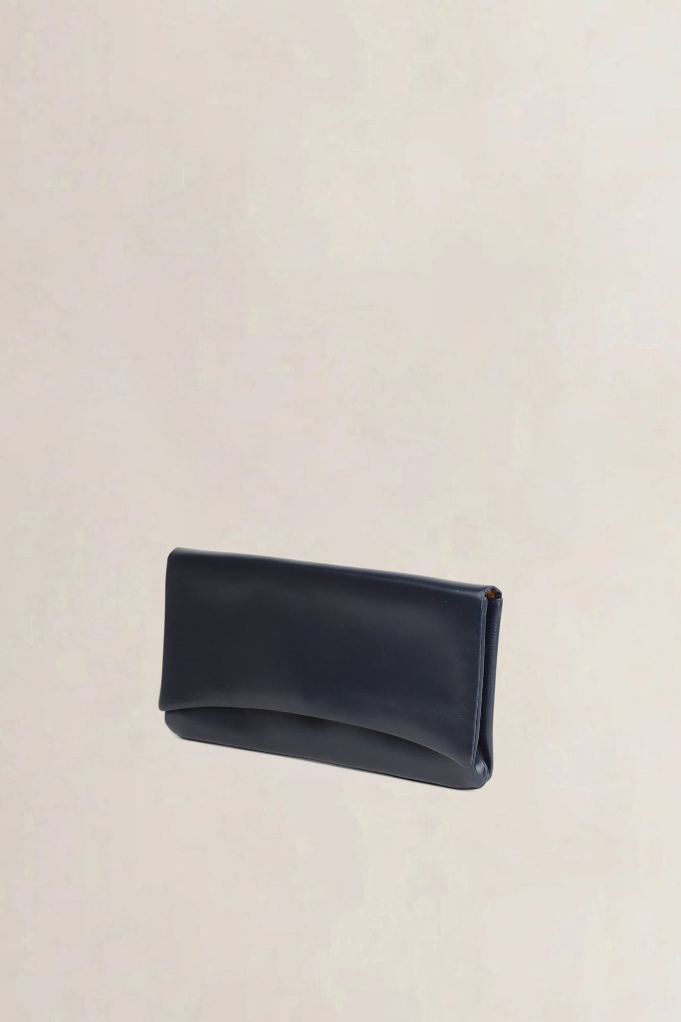 Delvaux Blue Leather Clutch