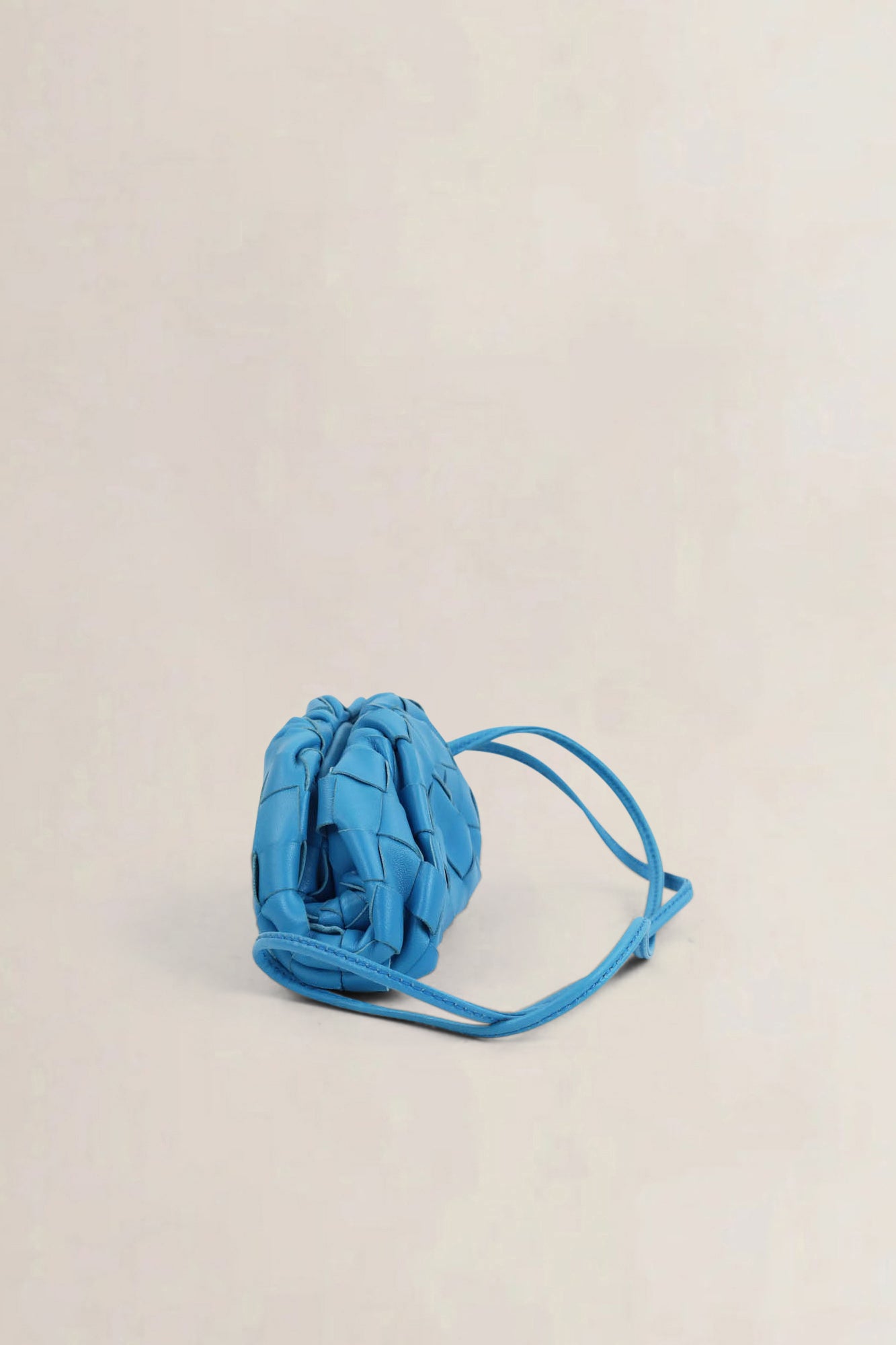 Bottega Veneta Blue Intrecciato The Extra Mini Pouch
