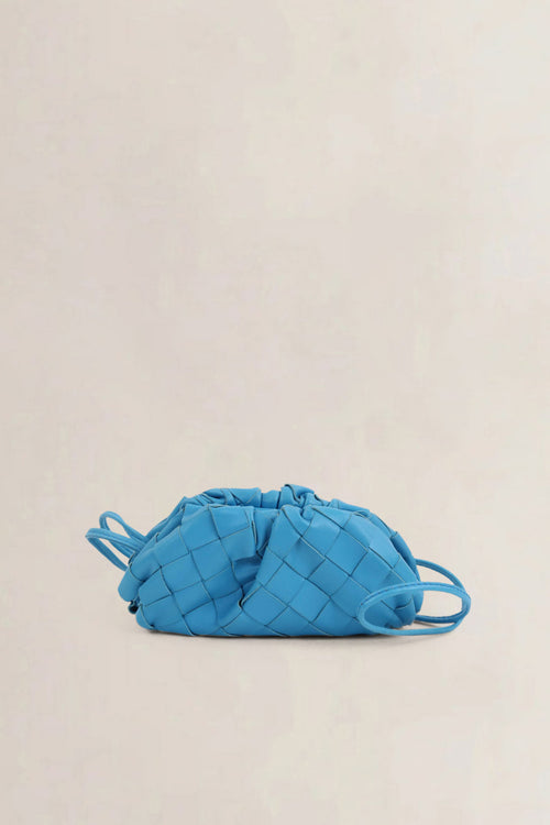 Bottega Veneta Blue Intrecciato The Extra Mini Pouch