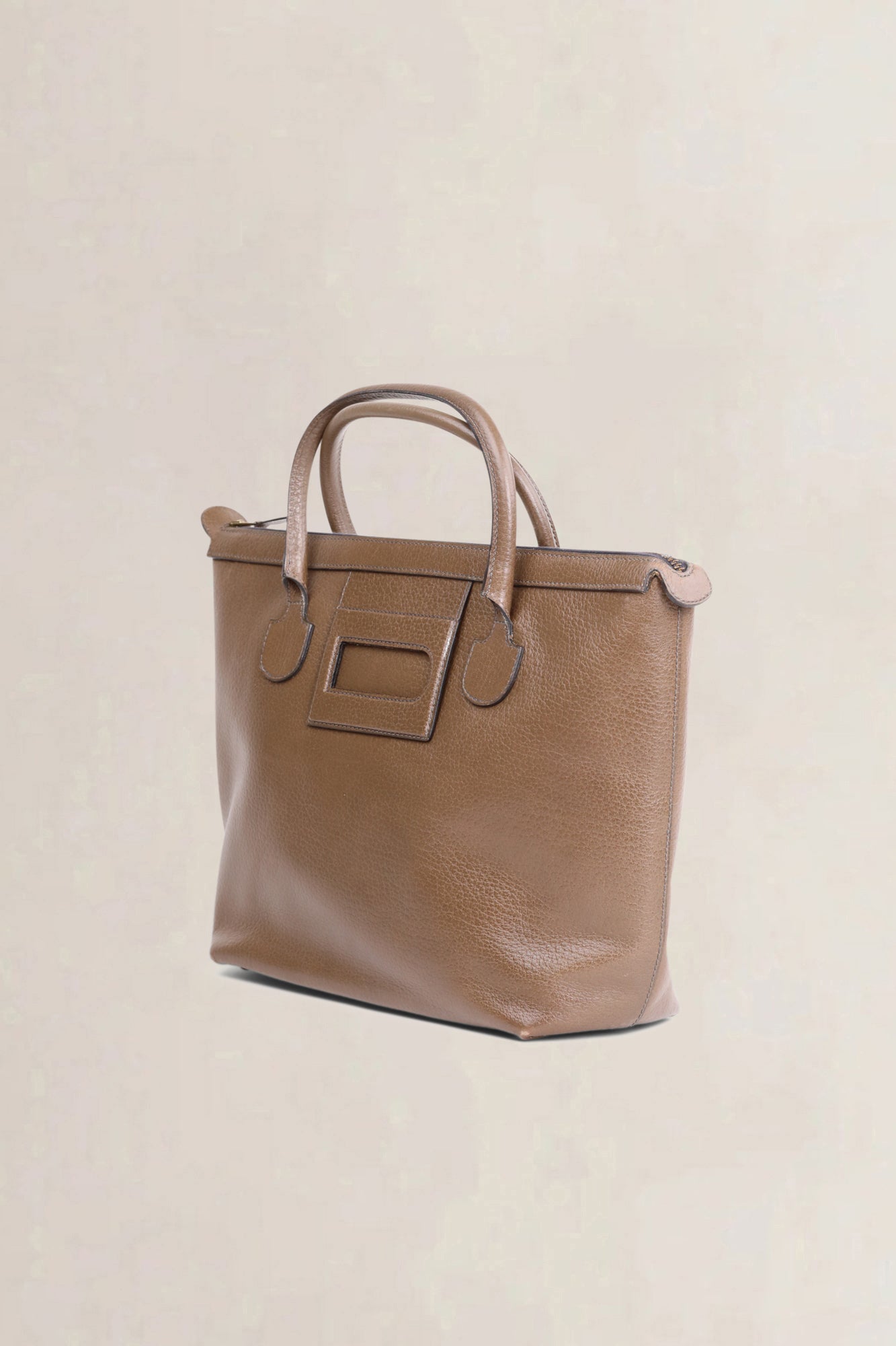 Delvaux Brown Top Handle Bag