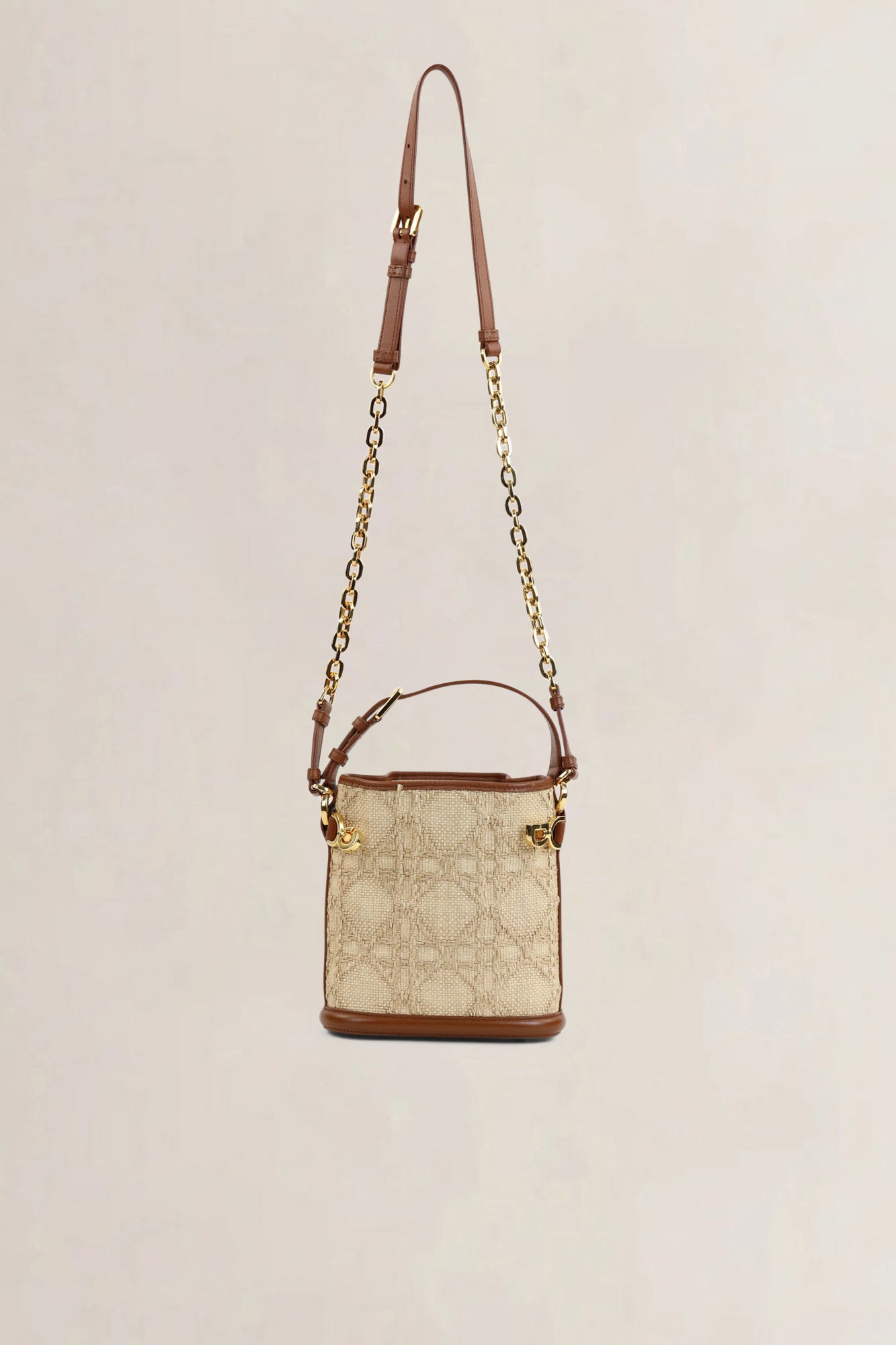 Christian Dior “C’est Dior”  Brown Raffia Crossbody Bag