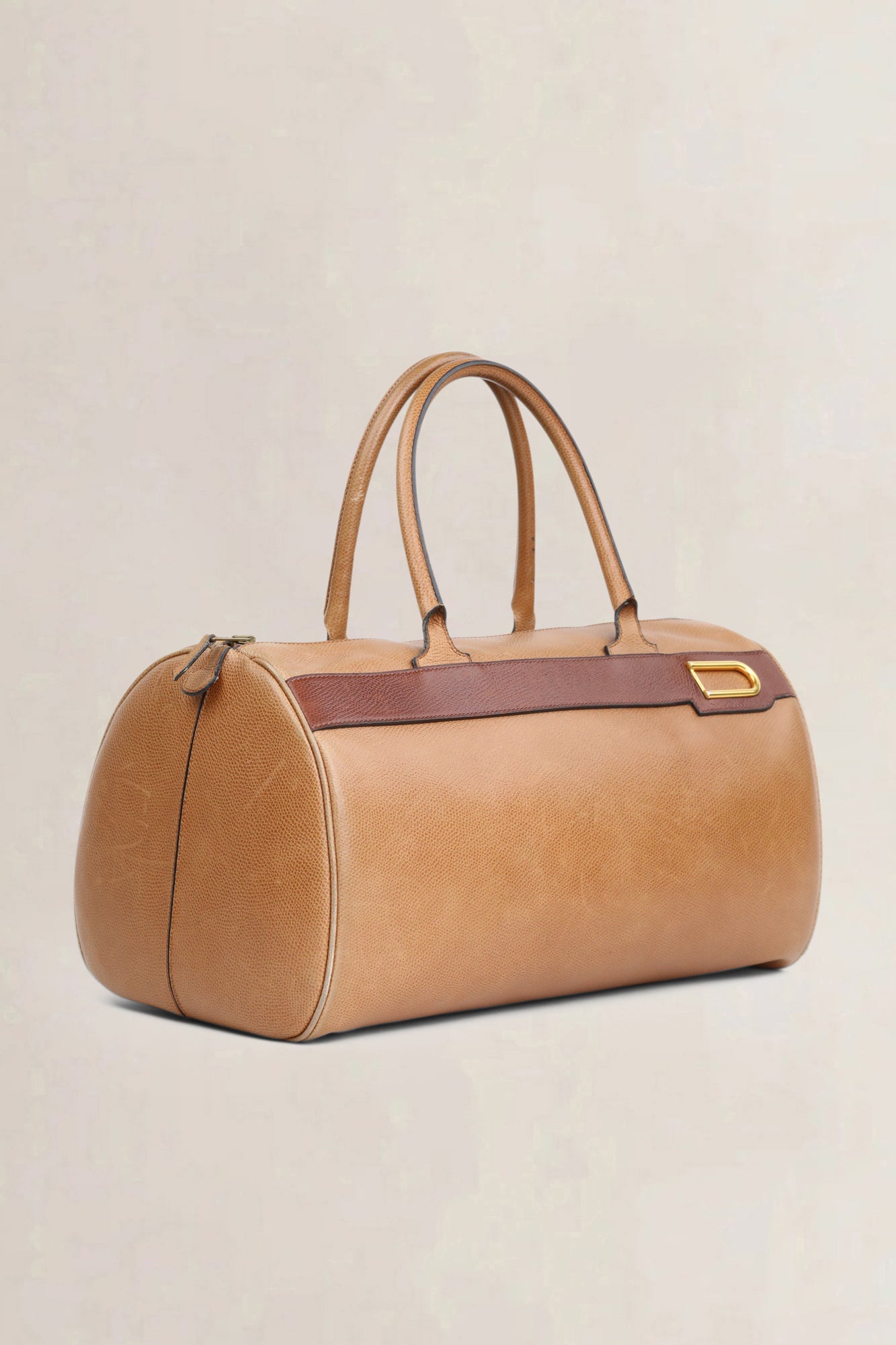 Delvaux Brown Bowling Bag