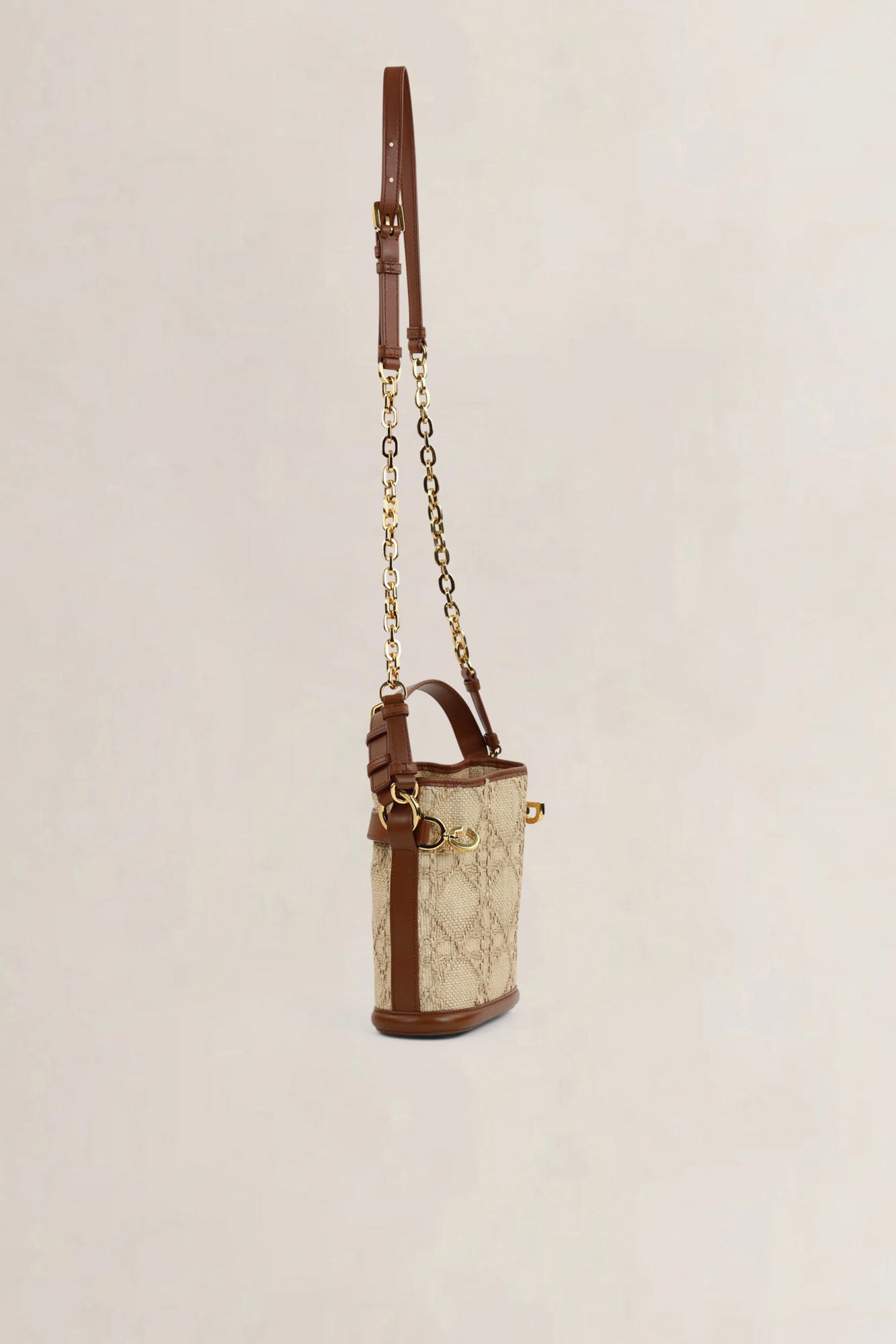 Christian Dior “C’est Dior”  Brown Raffia Crossbody Bag
