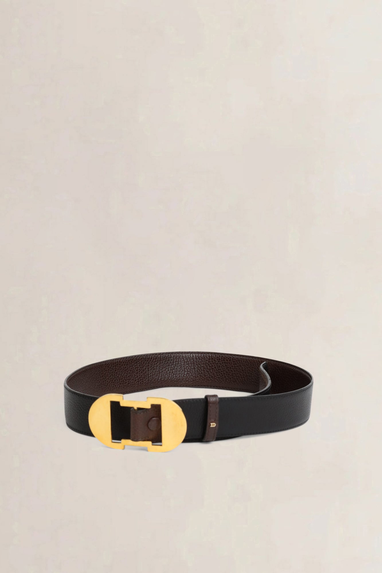 Delvaux Brown Reversible Belt