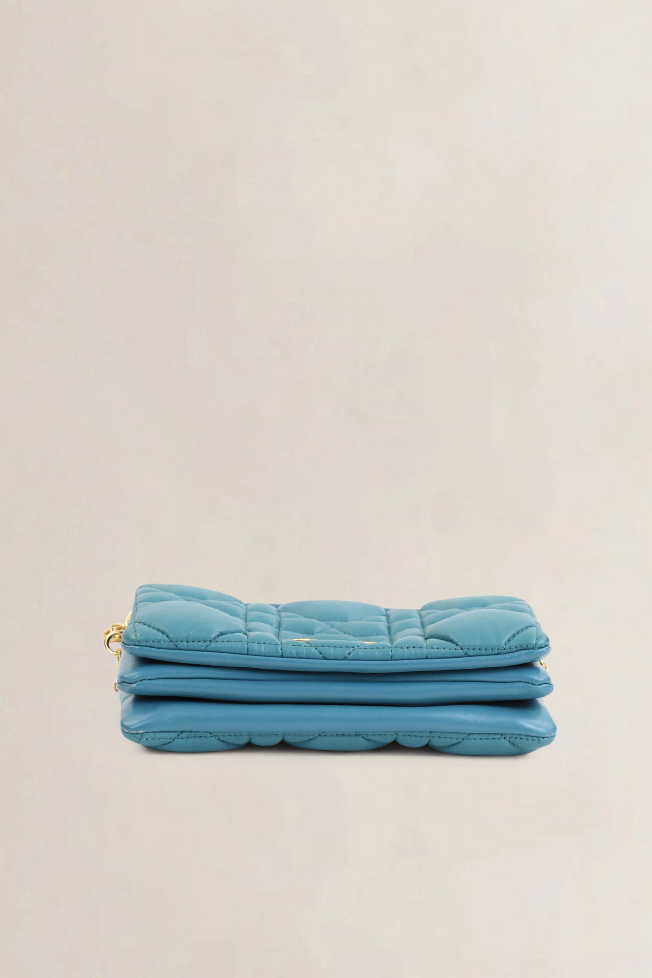 Christian Dior Turquoise Caro Crossbody Bag