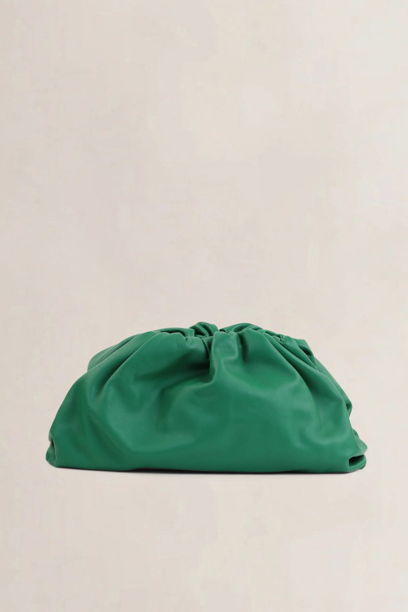 Bottega Veneta Green Calfskin Pouch