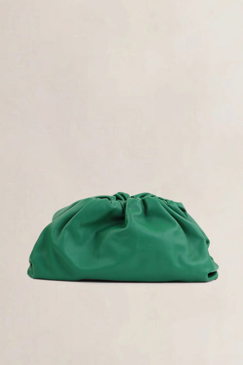 Bottega Veneta Green Calfskin Pouch