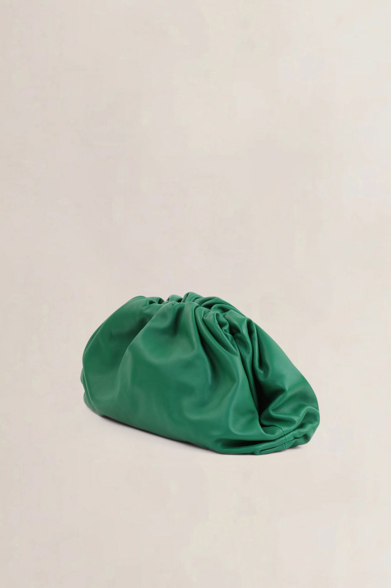 Bottega Veneta Green Calfskin Pouch