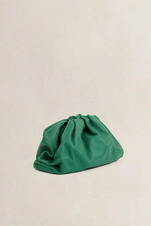 Bottega Veneta Green Calfskin Pouch