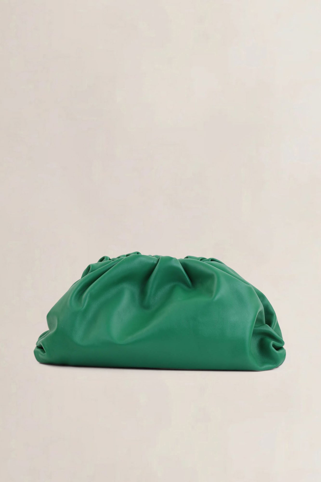 Bottega Veneta Green Calfskin Pouch