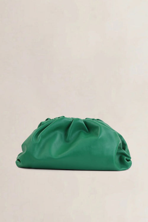 Bottega Veneta Green Calfskin Pouch