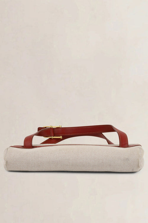 Red Canvas D-Light Top Handle Bag