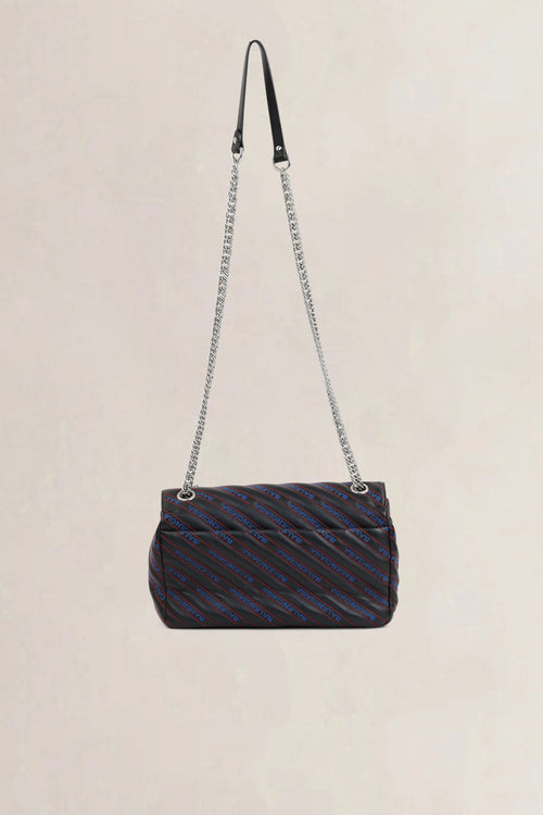Charms Logo Matelasse M BB Round Crossbody Bag