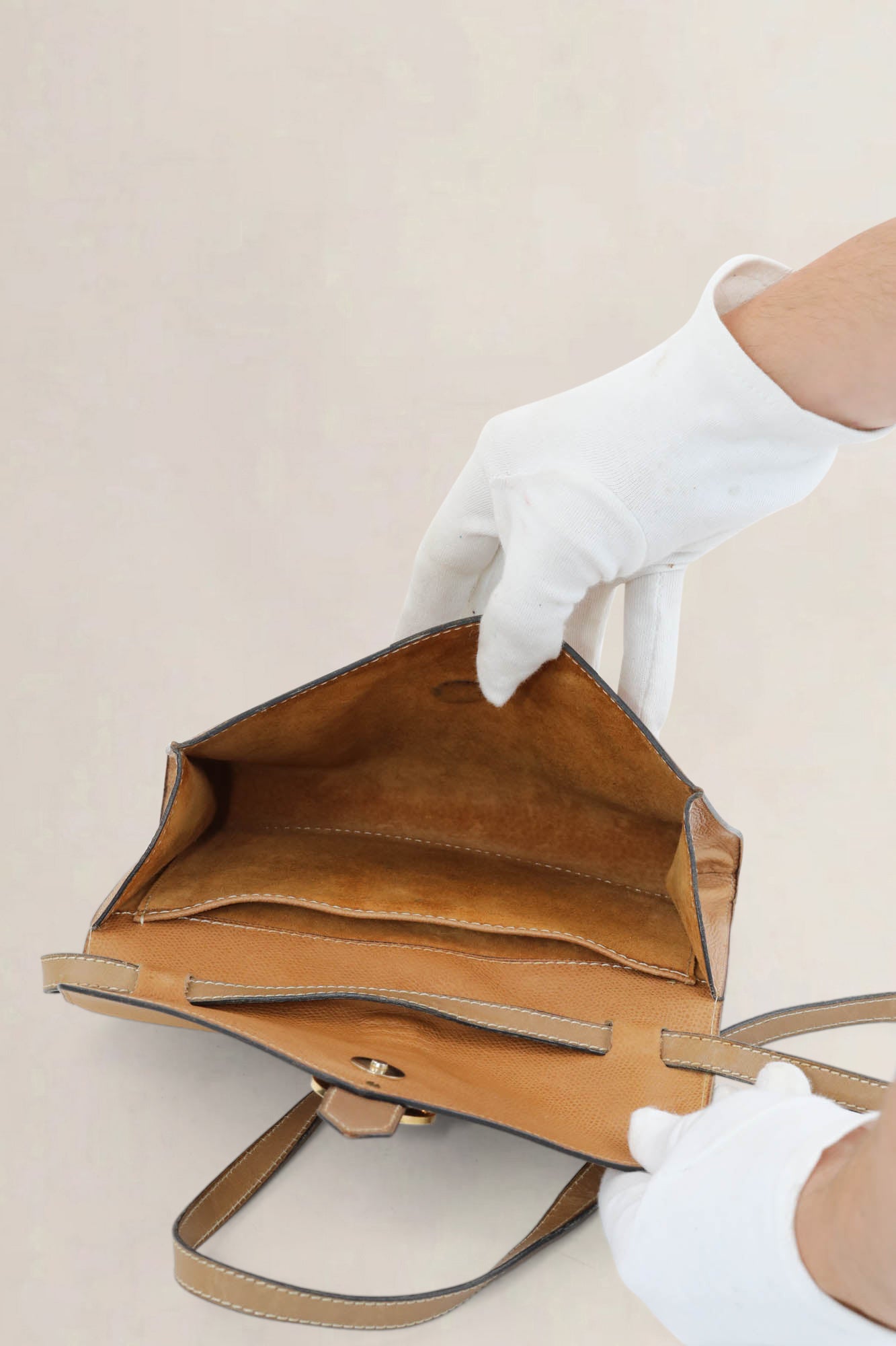 Delvaux Brown Leather Crossbody Bag