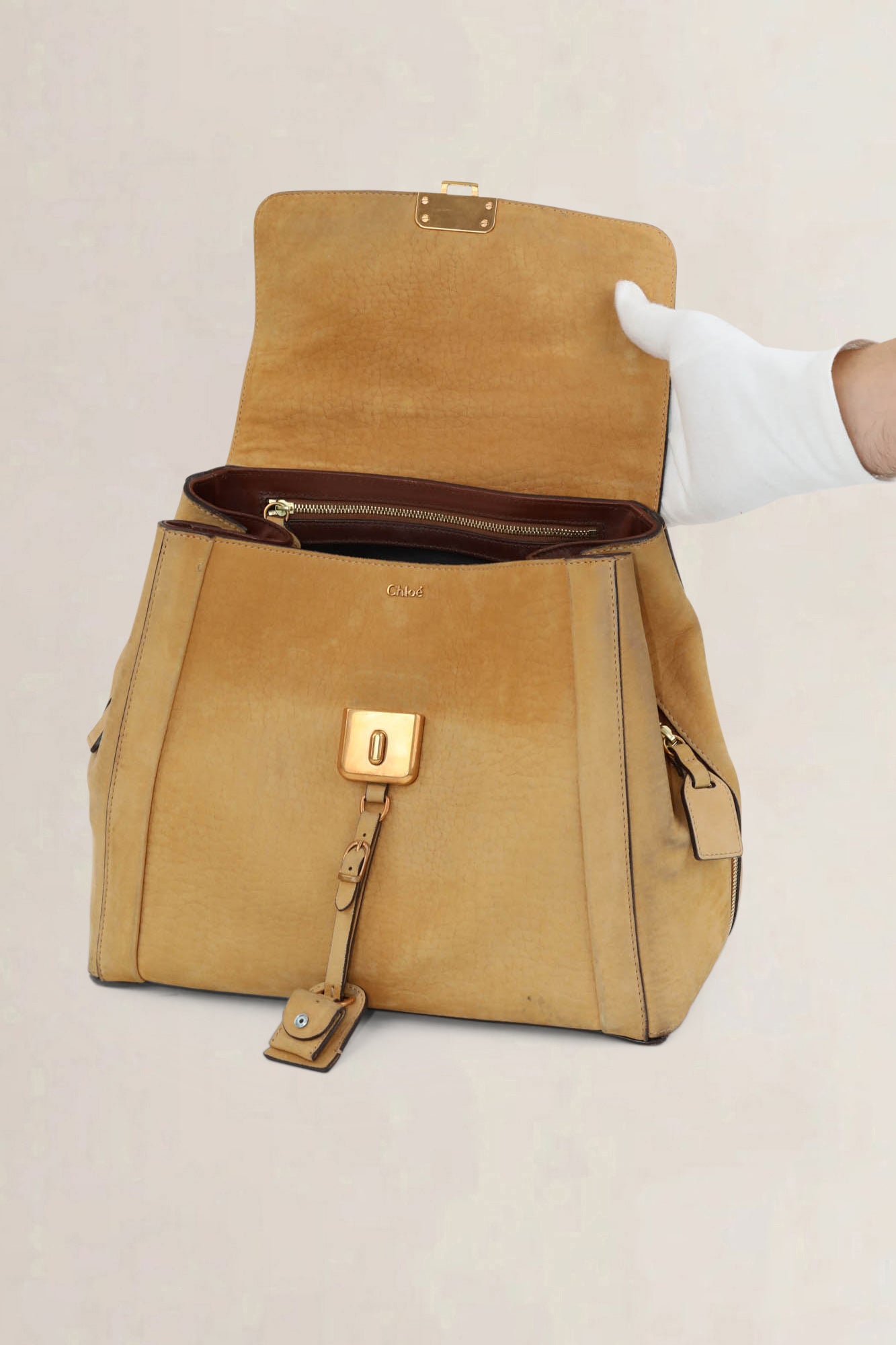 Chloé Nubuck Darla Shoulder Bag