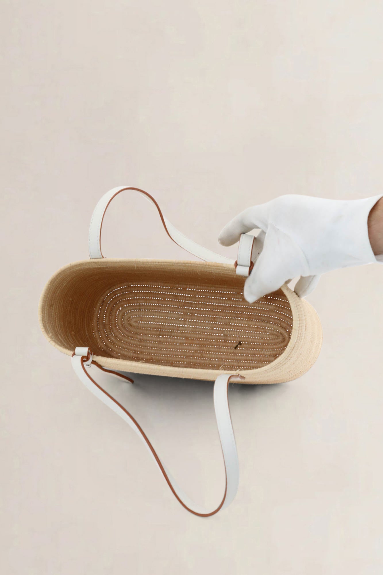 Loewe x Paula's Ibiza Small Square Raffia Basket Bag