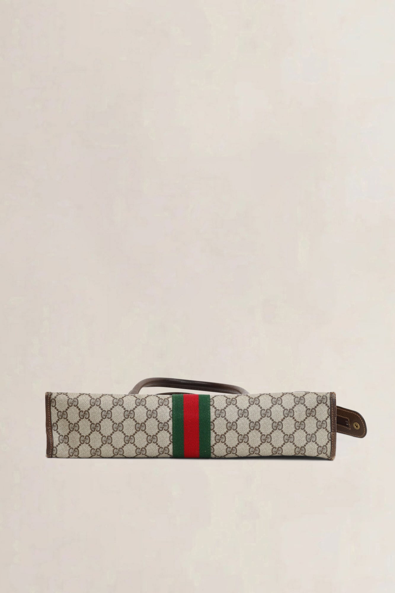 Gucci Brown Monogram Top Handle Bag