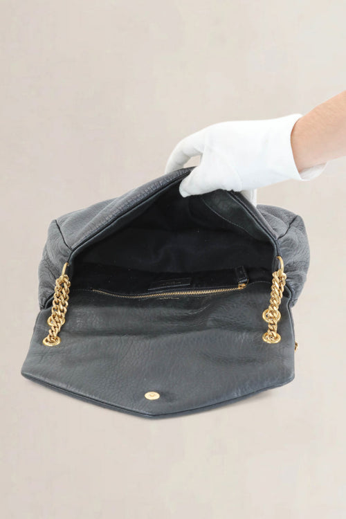 YSL Black Calypso Shoulder Bag