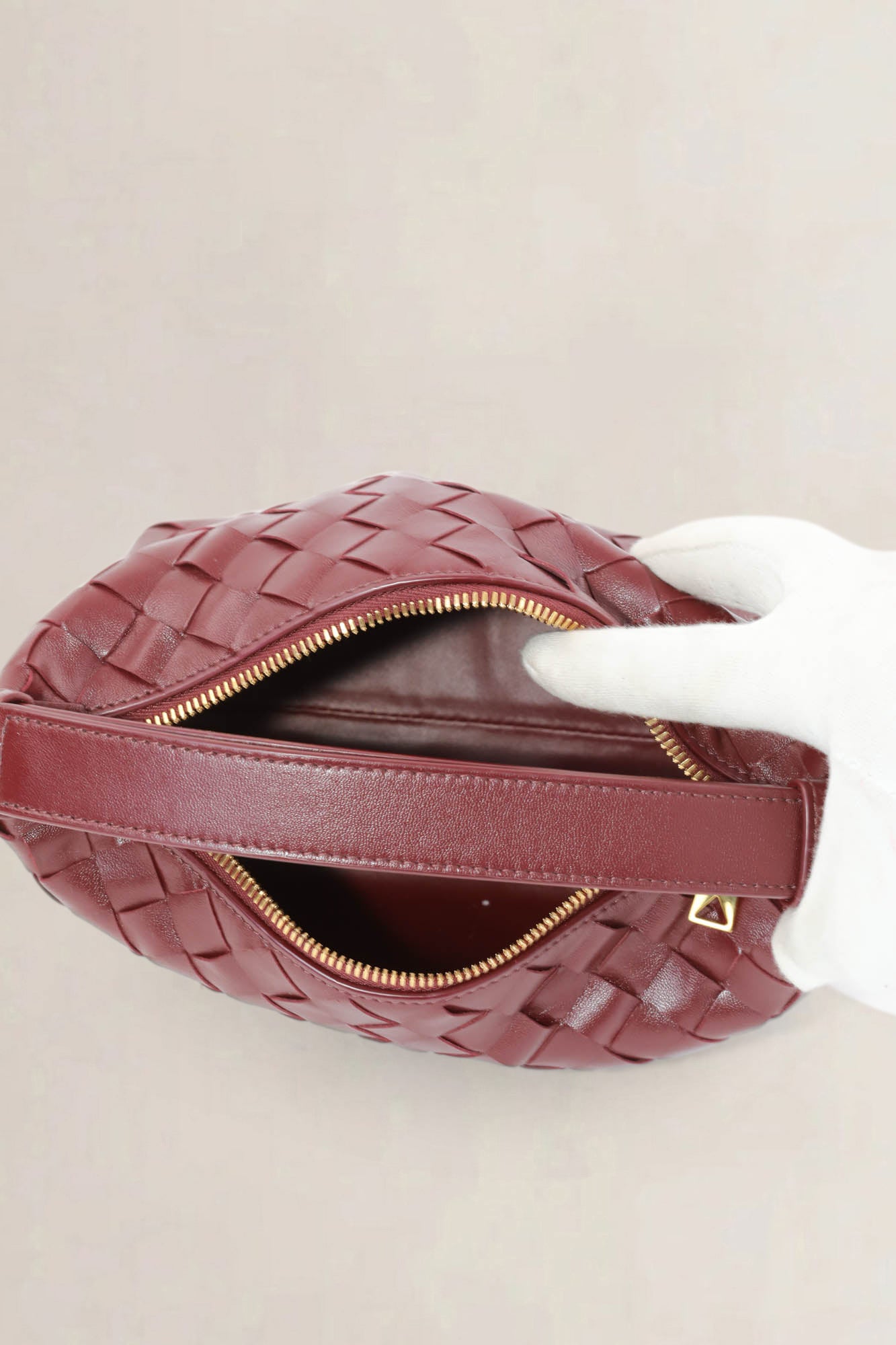 Bottega Veneta Burgundy Wallace Top handle Bag