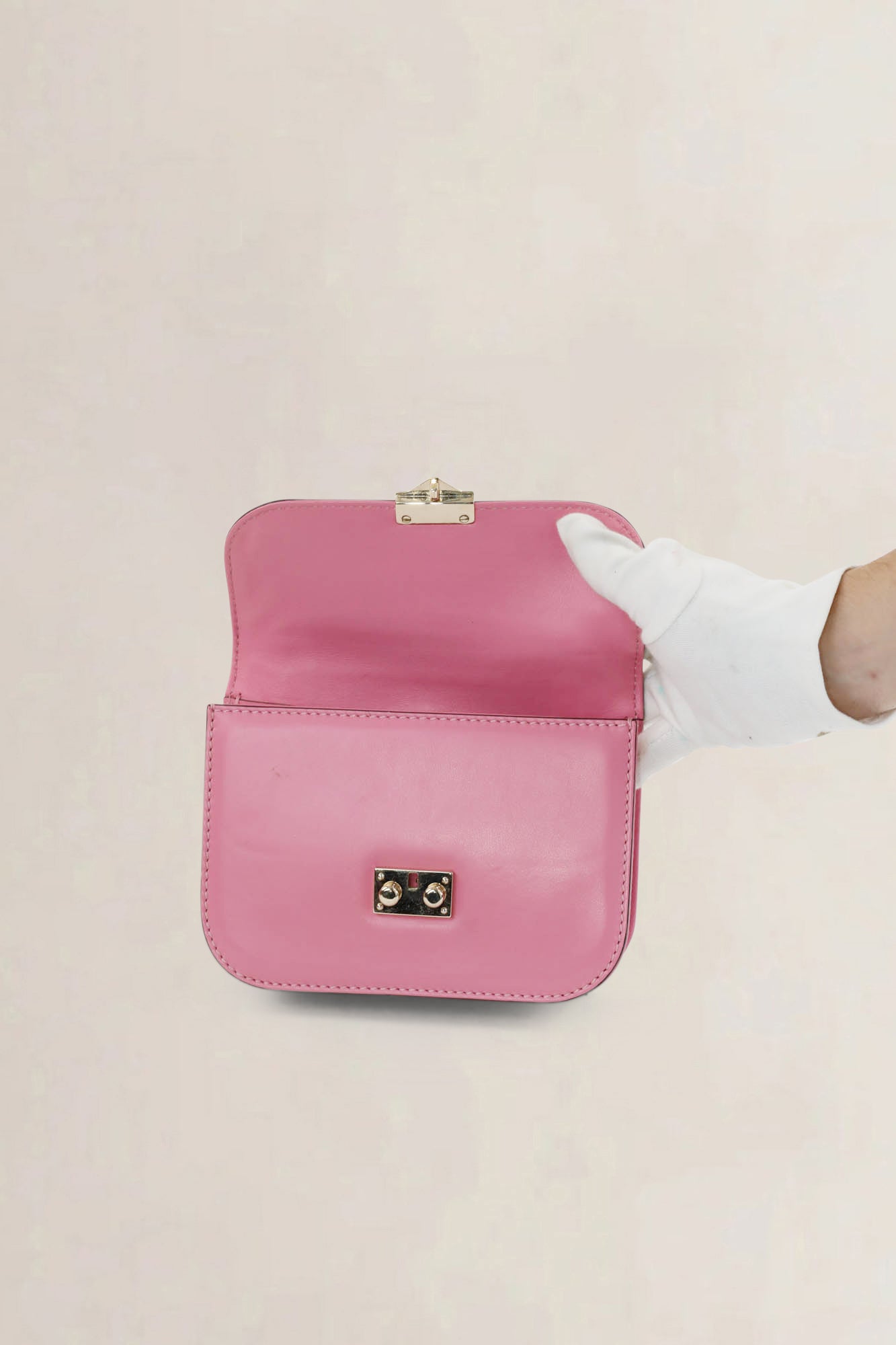 Valentino Garavani Pink Glam Rockstud Crossbody Bag