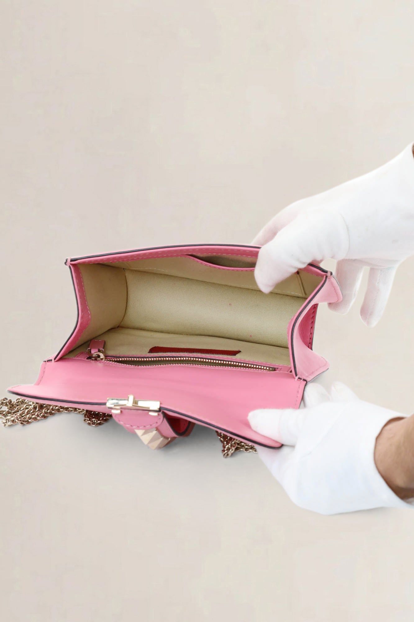 Valentino Garavani Pink Glam Rockstud Crossbody Bag