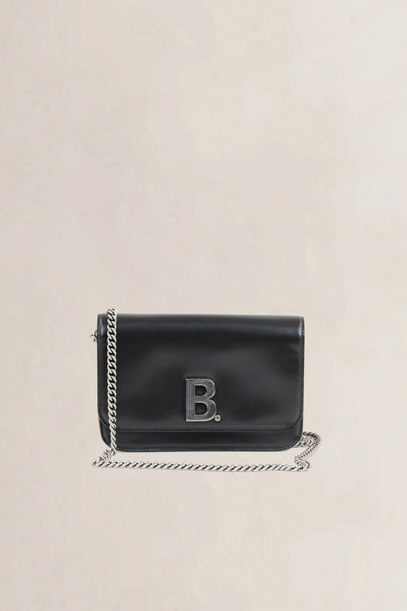 Black B-Wallet On Chain Crossbody Bag