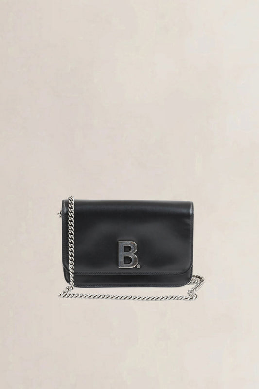 Black B-Wallet On Chain Crossbody Bag
