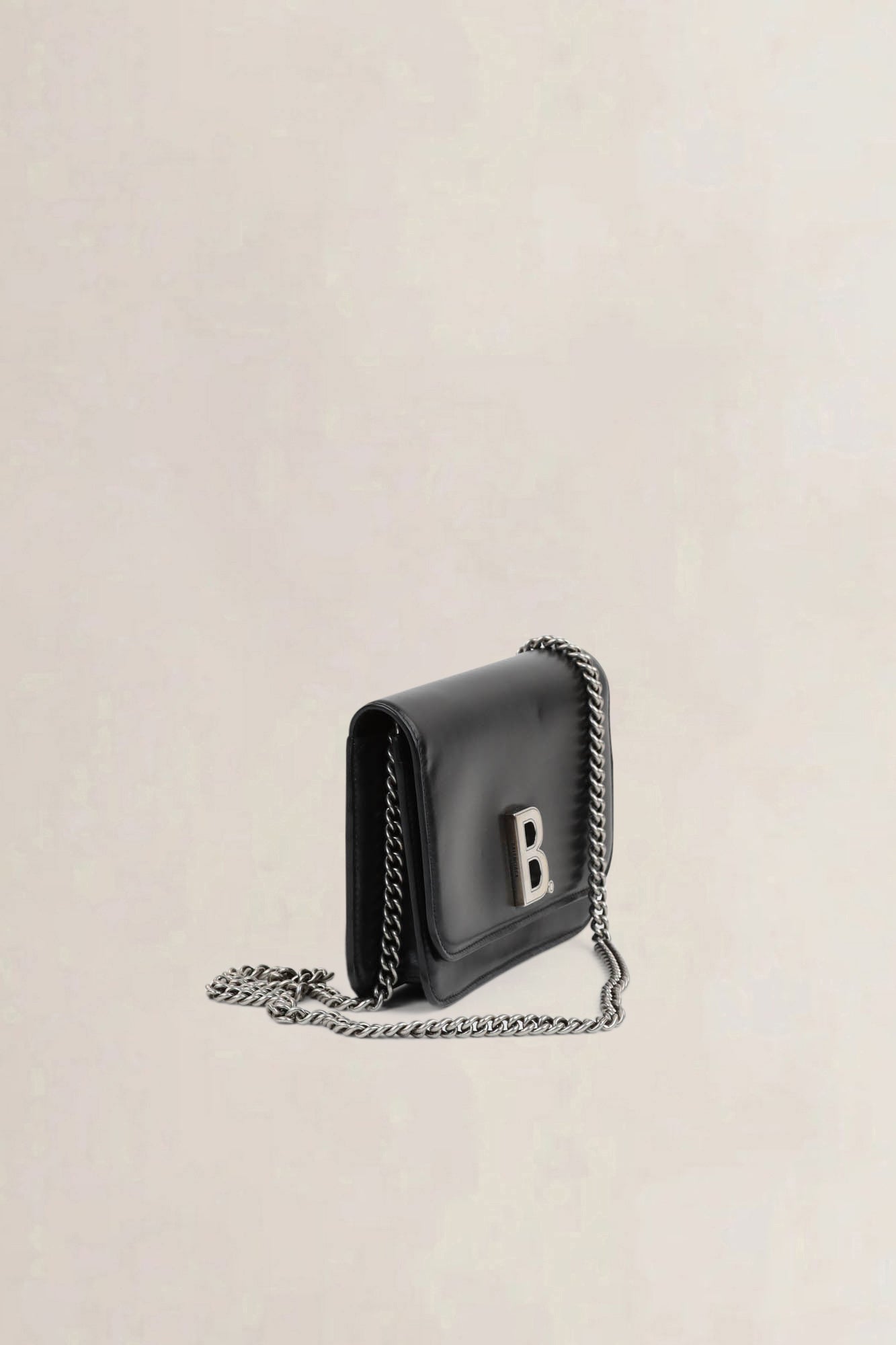 Black B-Wallet On Chain Crossbody Bag