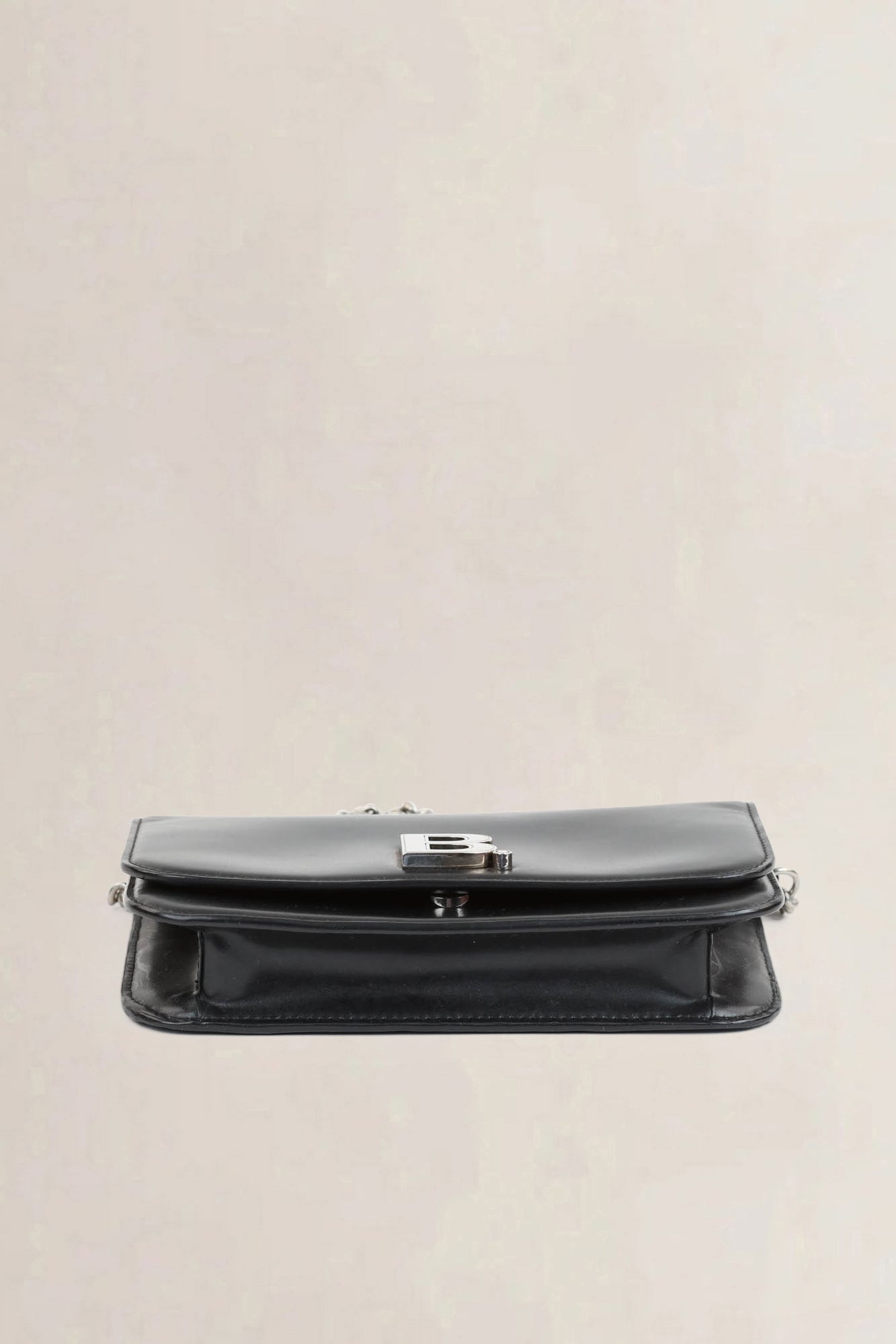 Black B-Wallet On Chain Crossbody Bag