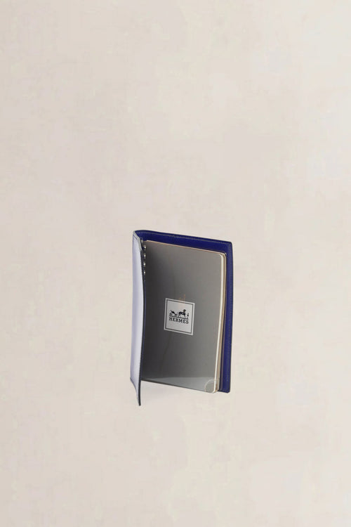 Blue Epsom Calfskin Leather Agenda