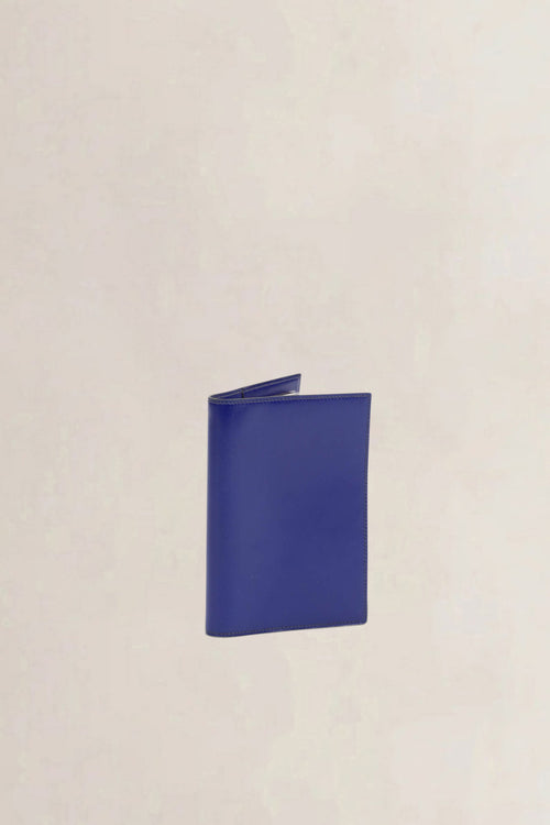 Blue Epsom Calfskin Leather Agenda