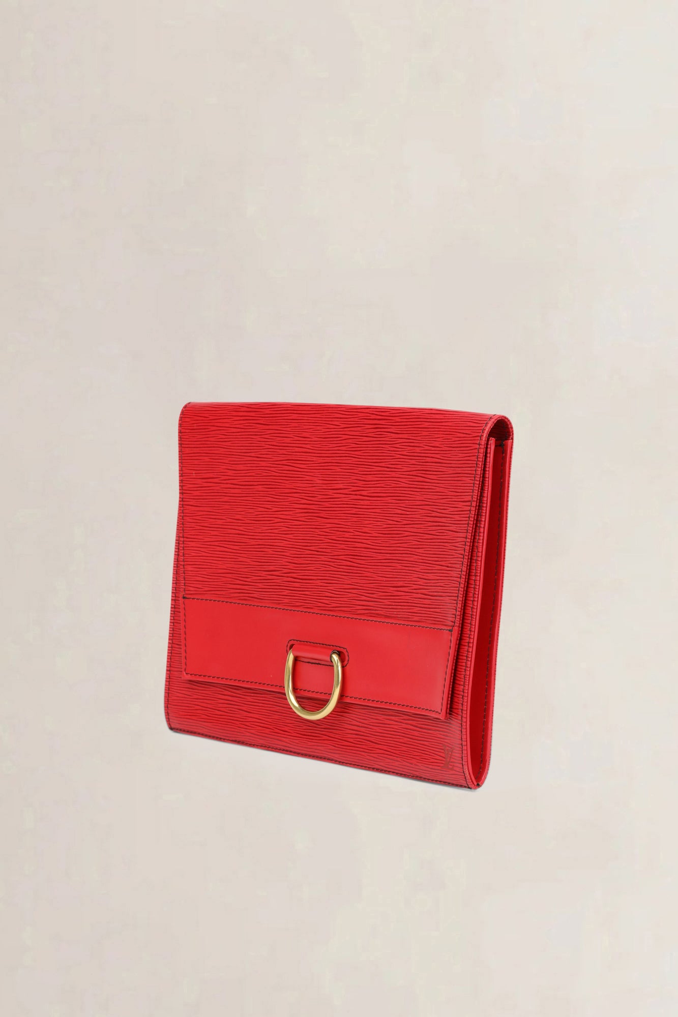 Louis Vuitton Red Epi Leather Iéna Clutch