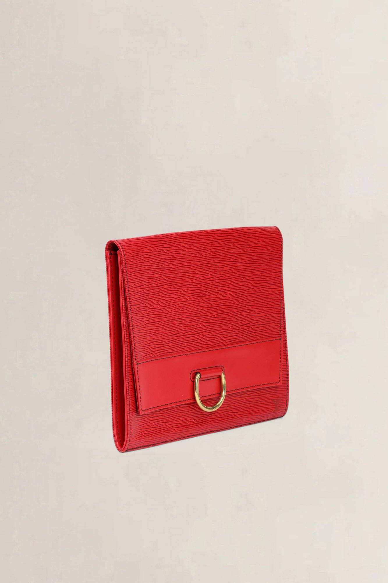 Louis Vuitton Red Epi Leather Iéna Clutch