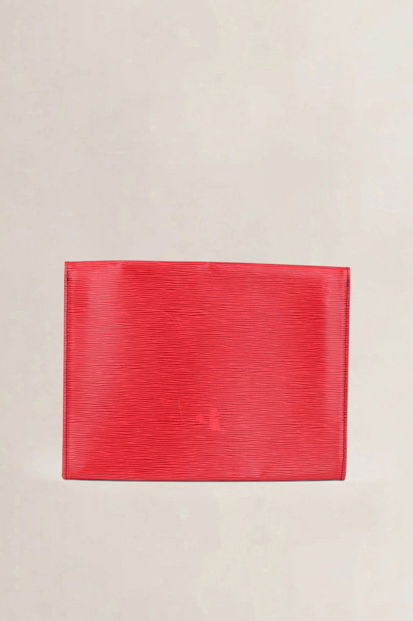 Louis Vuitton Red Epi Leather Iéna Clutch