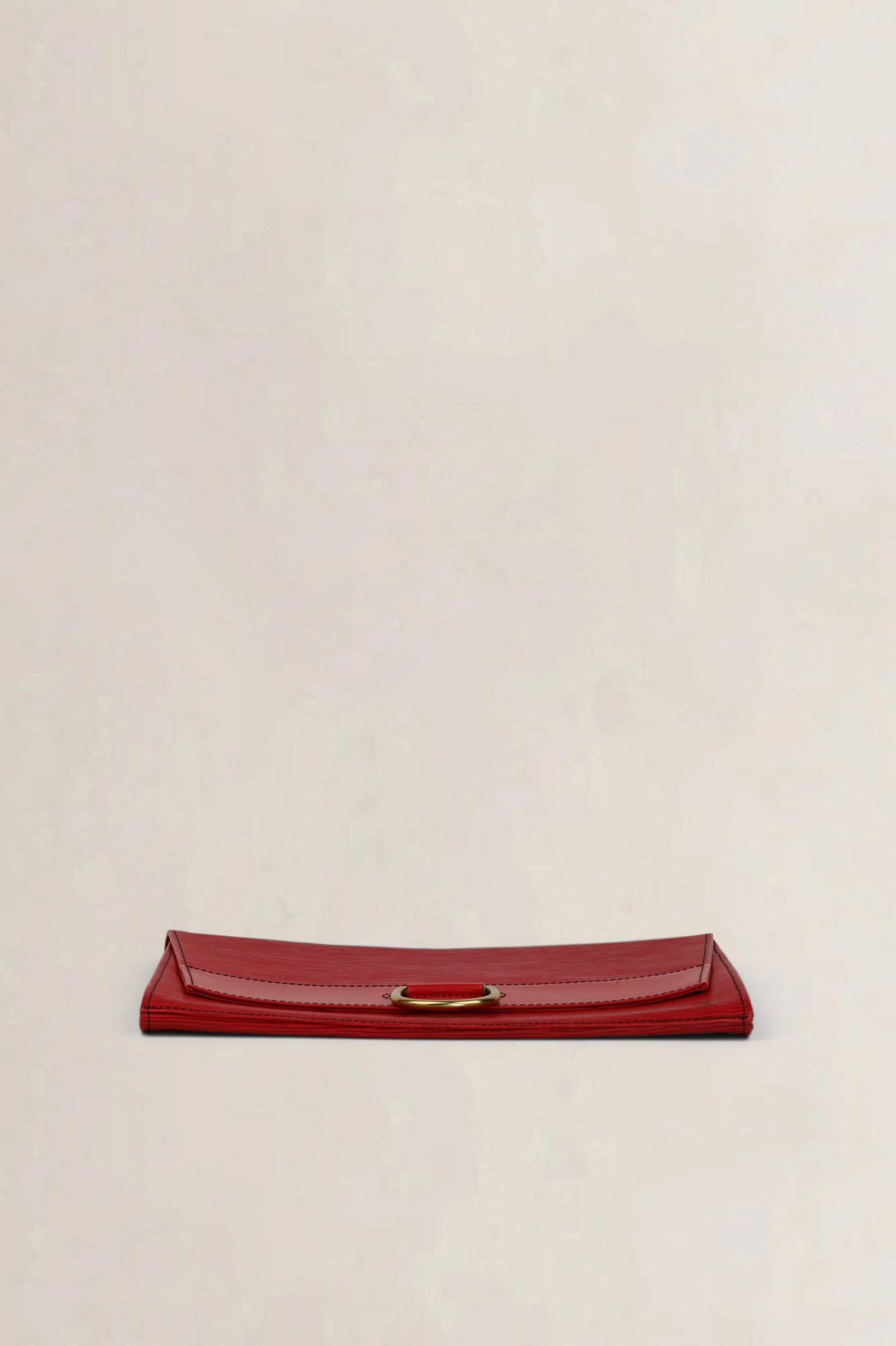 Louis Vuitton Red Epi Leather Iéna Clutch