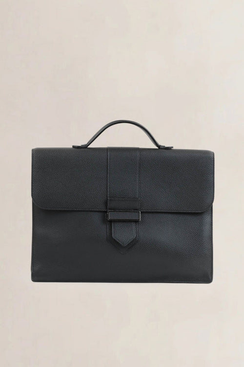 Delvaux Black Cartables Presse Briefcase