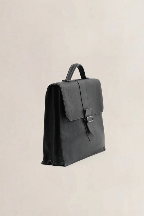 Delvaux Black Cartables Presse Briefcase