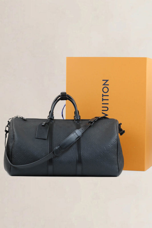 Black Taigarama Keepall Bandoulière 50 Travel Bag