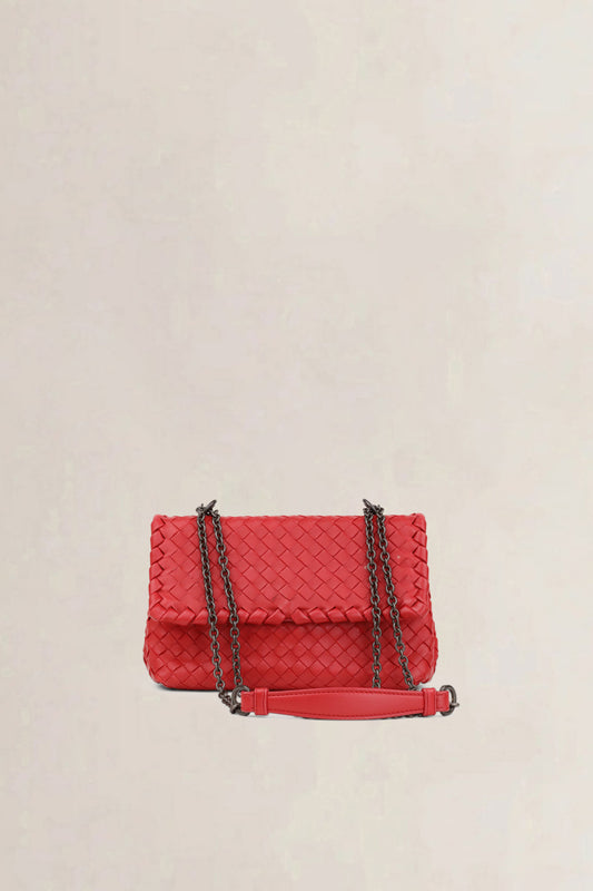 Bottega Veneta Red Olimpia Crossbody Bag