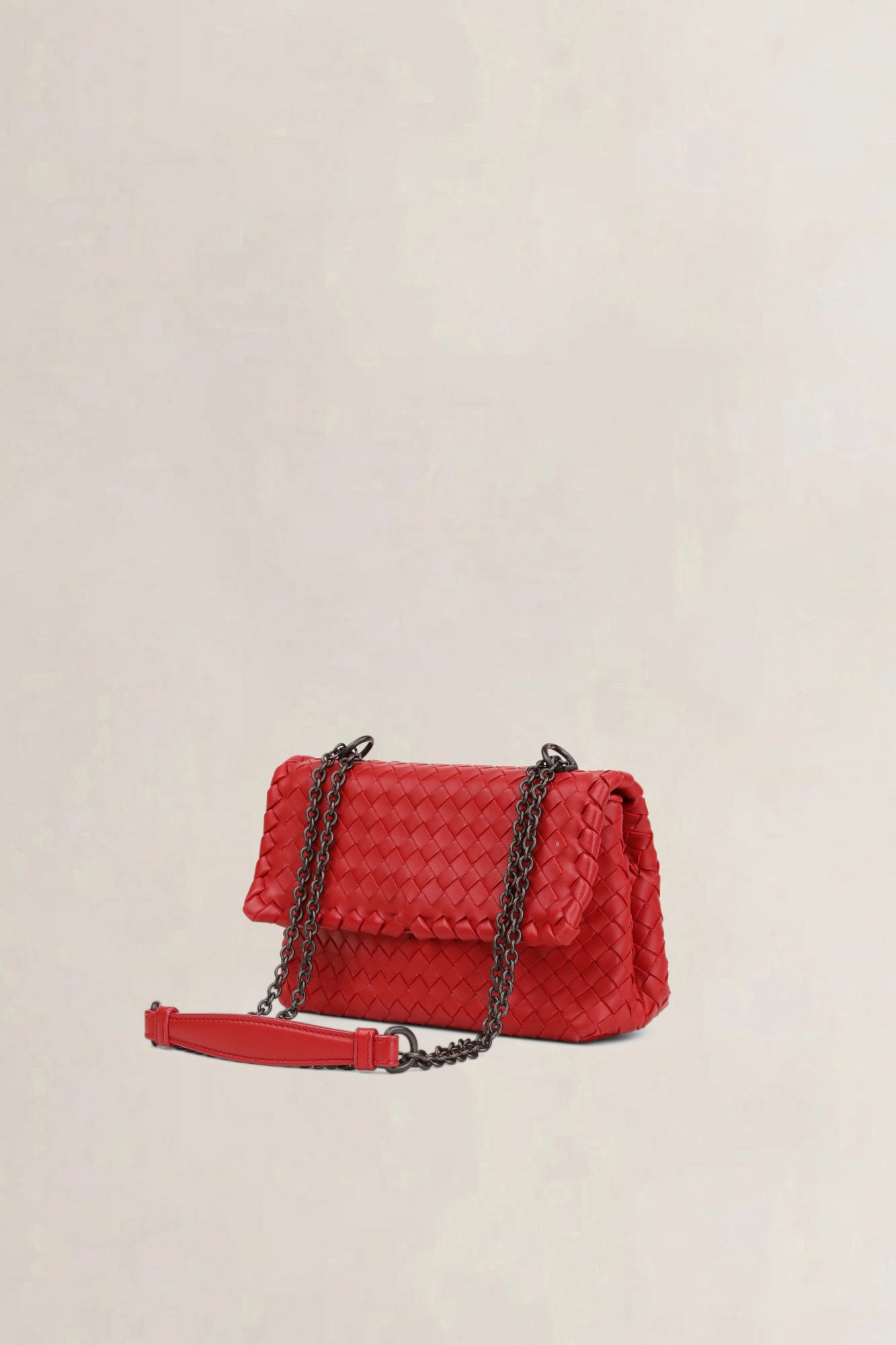 Bottega Veneta Red Olimpia Crossbody Bag