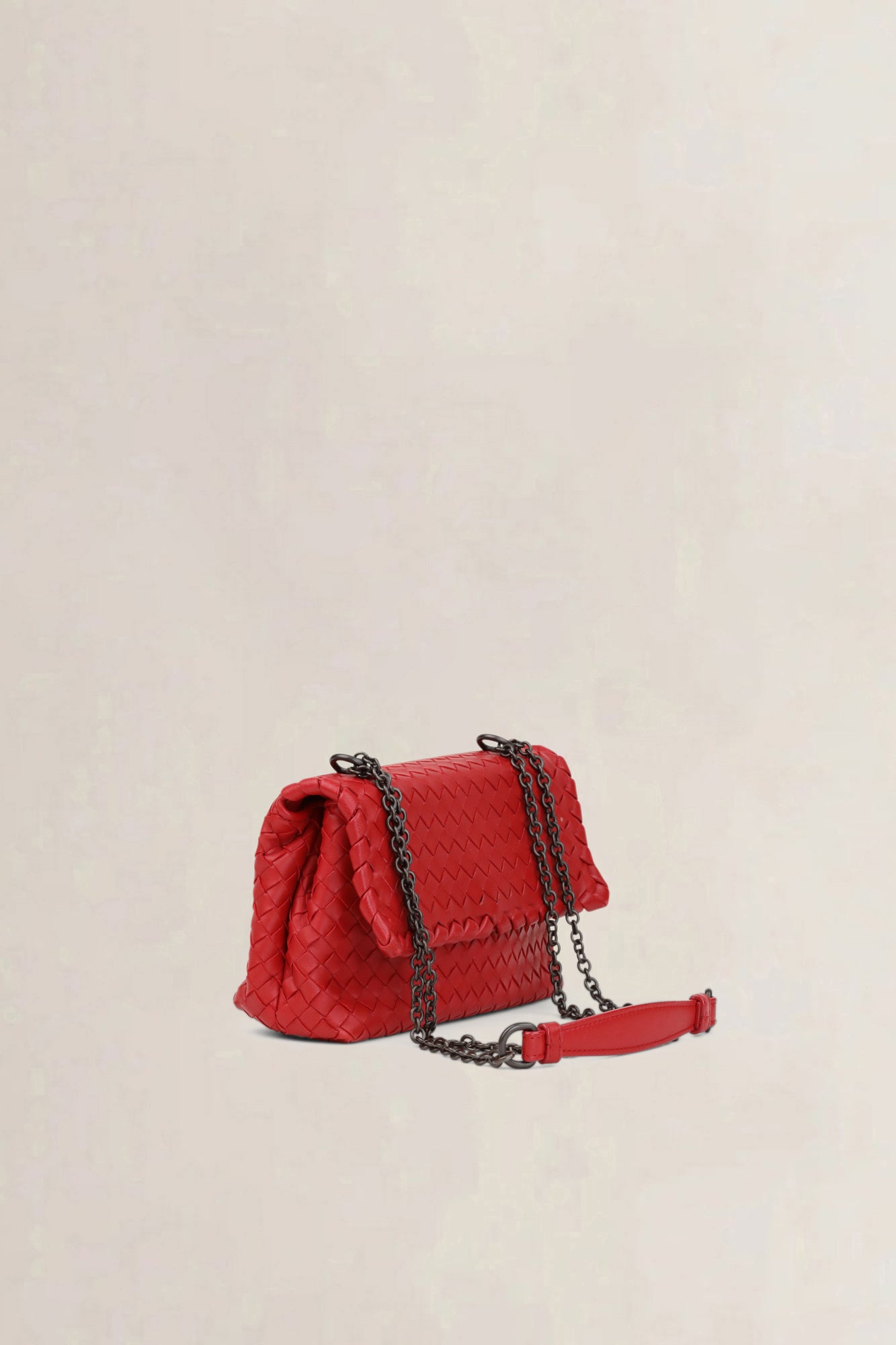 Bottega Veneta Red Olimpia Crossbody Bag