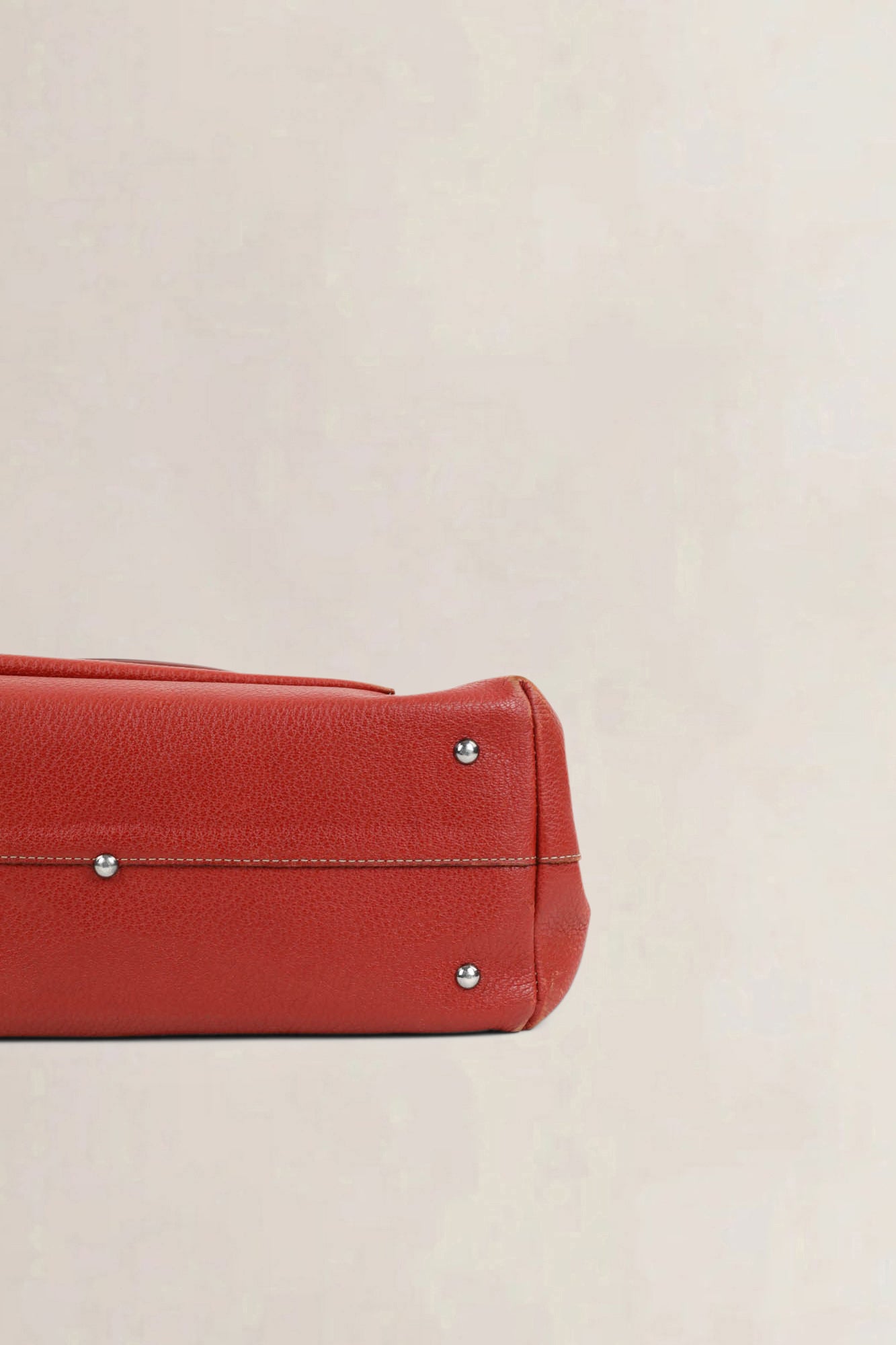 Deux De Delvaux Red Shoulder Bag