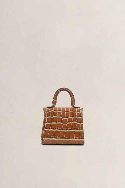 Delvaux Brown Brillant Croco Charm